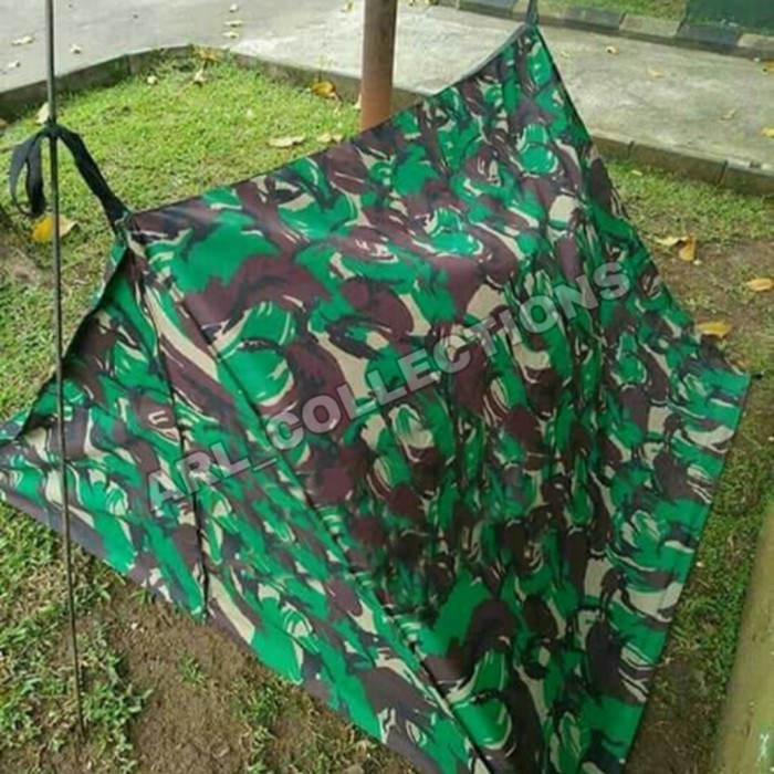 Termurah tenda loreng standar tni / tenda perorangan /plysheet/plesit/outdoor