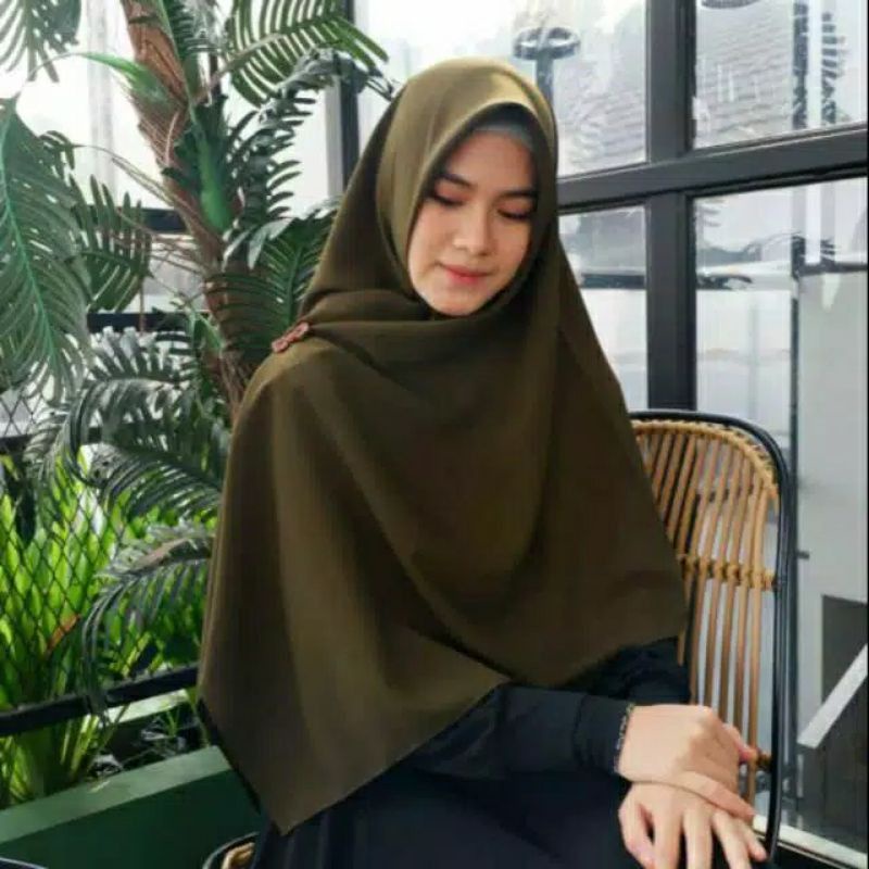 MY JUMSHI - JILBAB S4 HIJAU ARMY JUMBO SYAR'I LASER CUT PREMIUM // JILBAB SEGIEMPAT