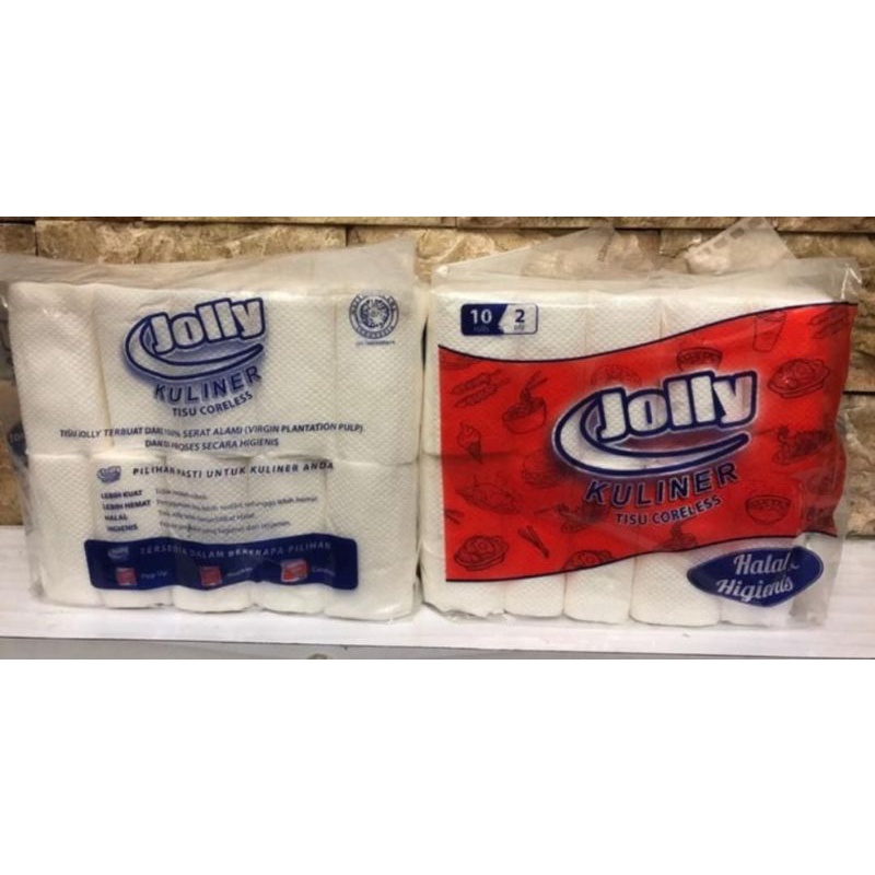 Tissue JOLLY Kuliner Tisu Coreless 10roll - 2Ply