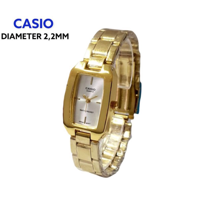 JAM TANGAN WANITA CASIO RANTAI DIAMETER 22mm || JAM TANGAN FASHION WANITA MURAH