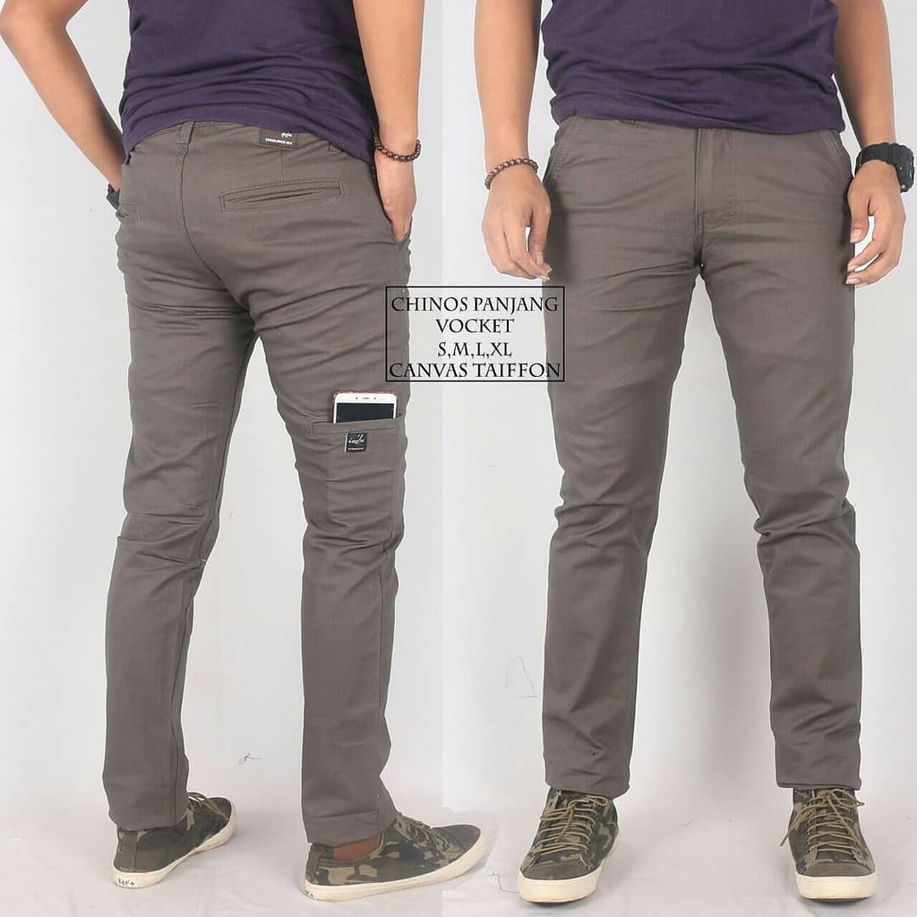 PITTACHII Chino  pria  Celana  Chino  Pocket Pria  Chino  