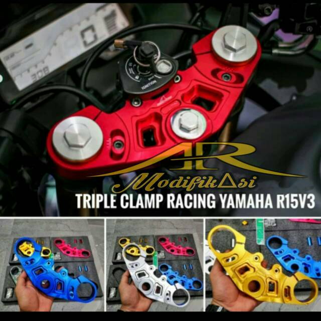 Triple Clamp R15 V3 Segitiga Atas R15 V3