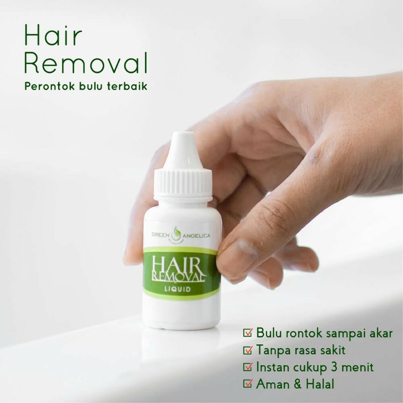 PERONTOK BULU PERMANEN, Perontok Bulu Kemaluan Ketiak Kaki Tangan, Hair Removal Green Angelica, BPOM