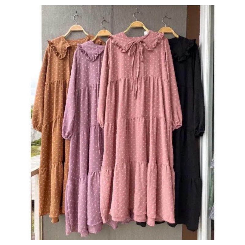 (BISA COD)ZULFA MIDI DRESS URAGIRI PREMIUM