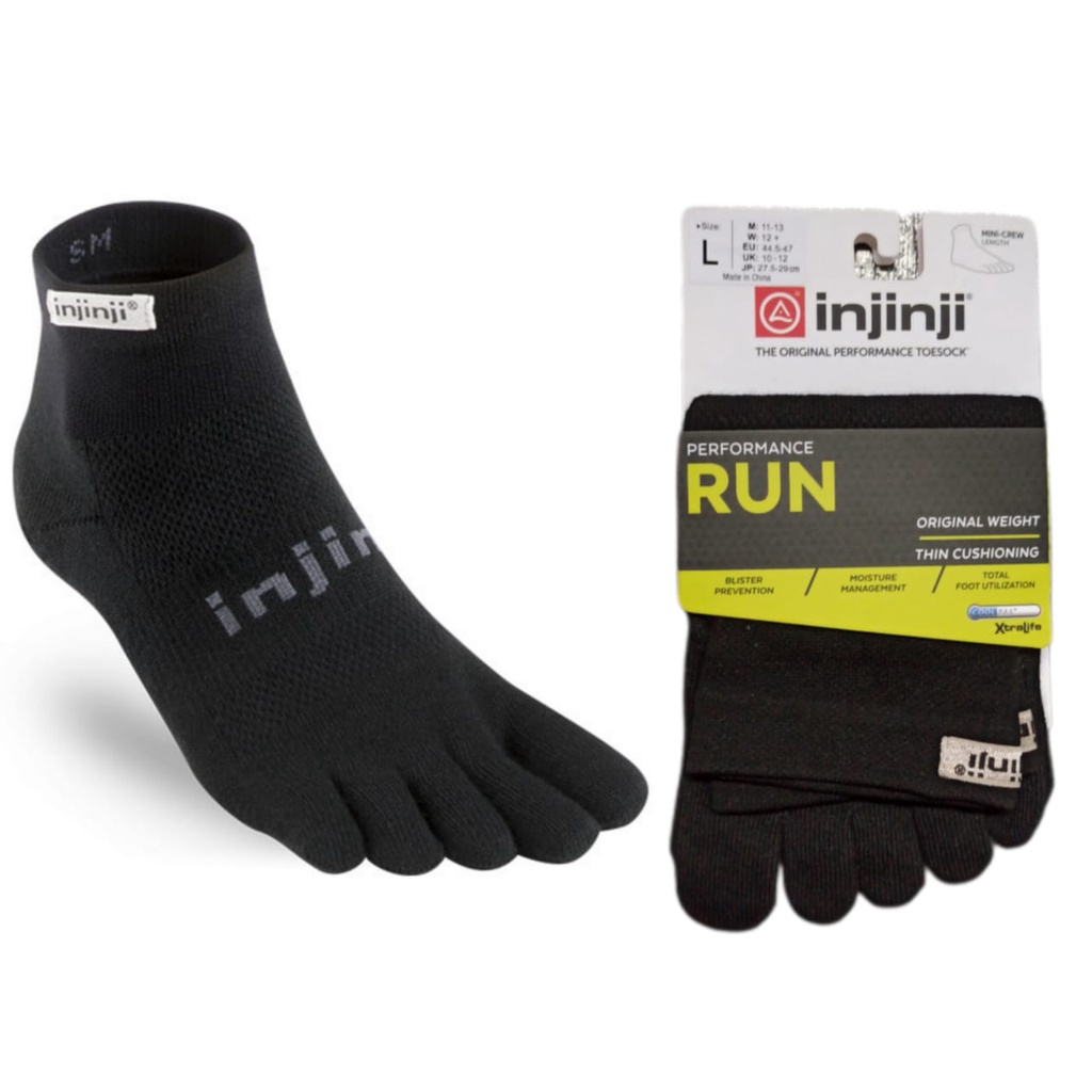 INJINJI Performance OriginalWeight Mini CREW- SIZE L - kaos kaki anti blister