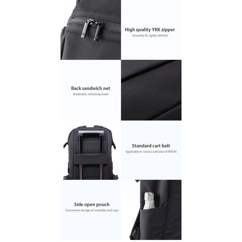 XIAOMI 90FUN Creative Commuter Work Backpack Multitasker - 2084 - TAS RANSEL LAPTOP XIAOMI 90FUN