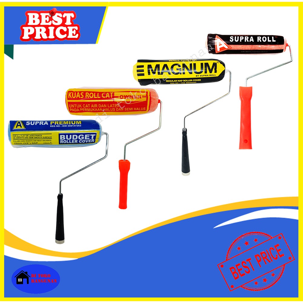 Kuas Roll Cat Tembok Bulu Besar 9 Inch Paint Roller