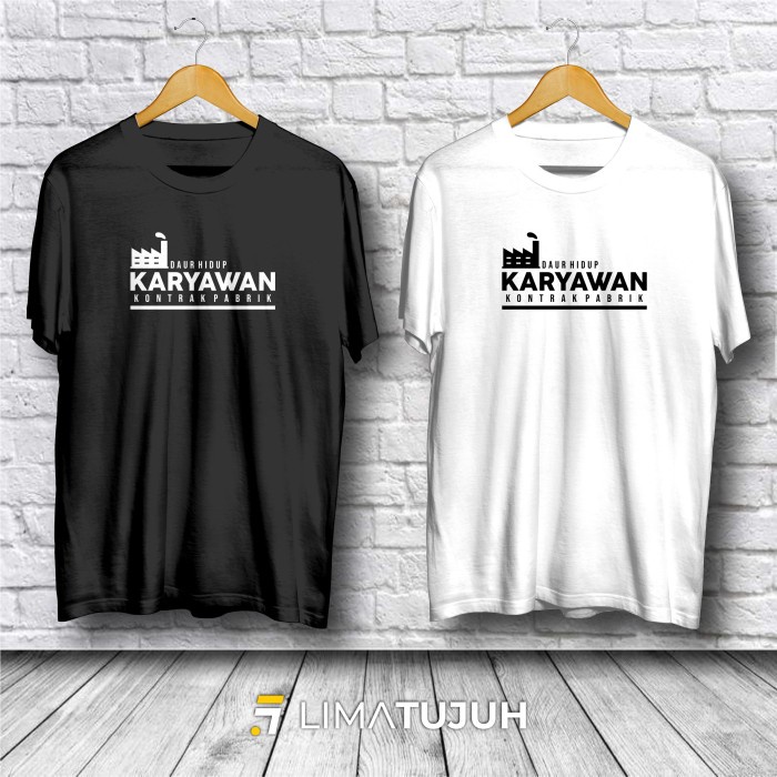 Kaos Daur Hidup Karyawan Kontrak Pabrik Baju Distro