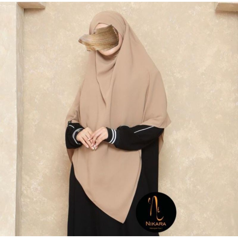 Preloved Nikara French Khimar Soft Lexus Soft Lexina Al Hauraa by Nikara