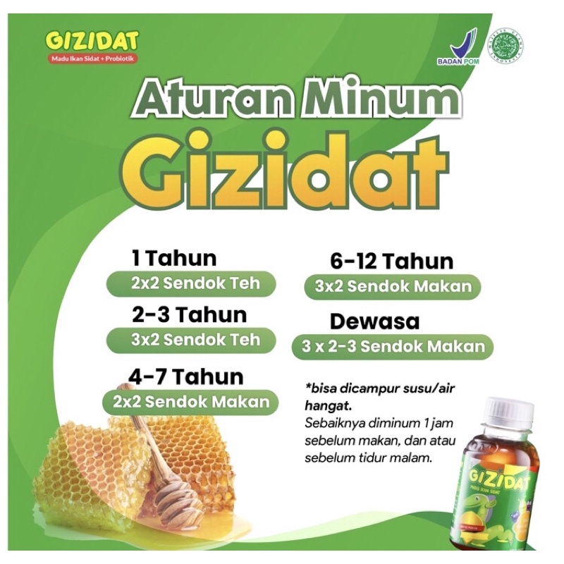 Gizidat - Madu Nafsu Makan Anak