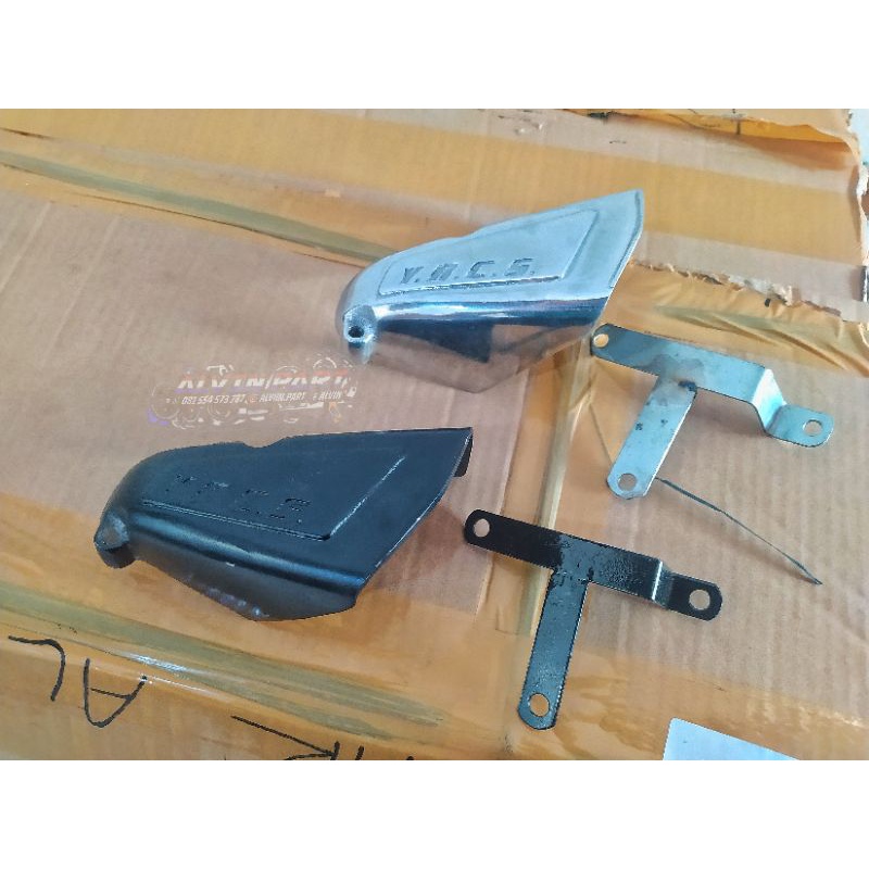 KOVER BLOK MESIN COVER AIR SCOOP YRCS BYSON SET BREKET PNP HONDA CB GL MEGAPRO TIGER