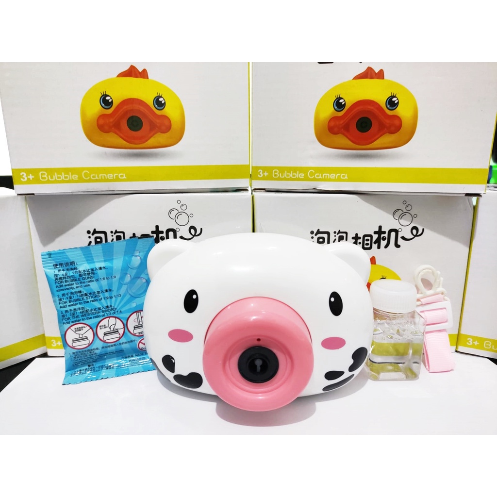 MAINAN ANAK BUBBLE CAMERA KAMERA GELEMBUNG SABUN KARAKTER SPIDERMAN HELLO KITTY DORAEMON TIGER-7