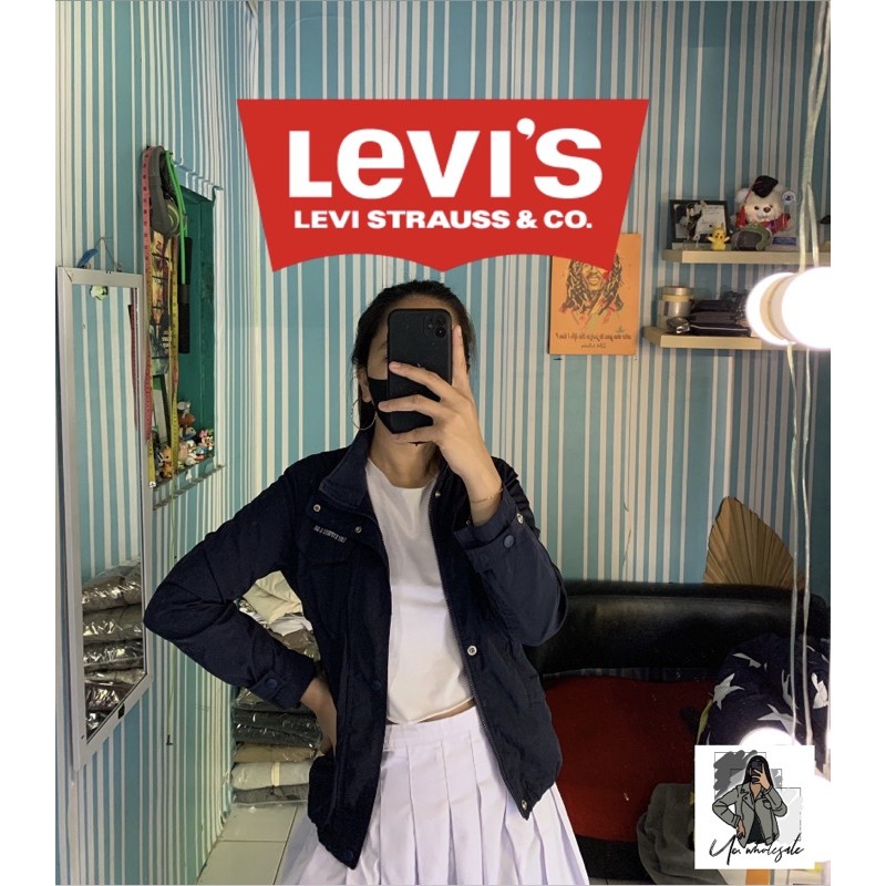 LEVIS STRAUSS & GO ORI SPORT JAKET PARASUT OLAHRAGA CEWE WANITA THRIFT PRELOVED SECOND