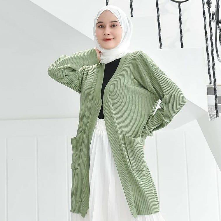 CARDIGAN BELLE // CARDIGAN OVERSIZE // FASHION WANITA KOREAN