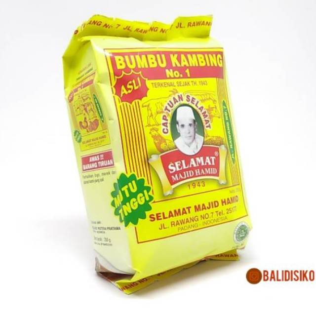 

Bumbu Kambing Padang Asli 250 gr