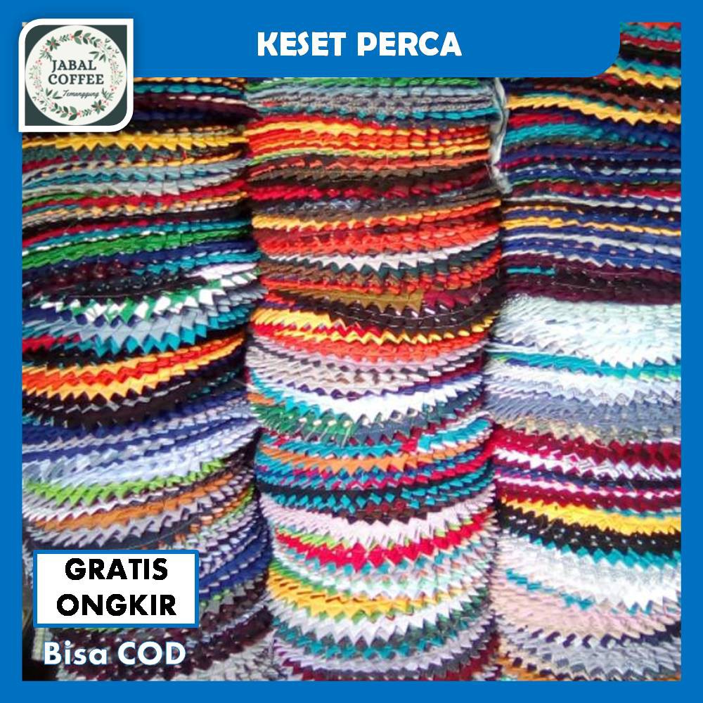 Keset Perca Besar Anti Slip / Keset Kain Perca Pincuk Besar / Keset Kain Perca Jumbo / Keset RumahJ4