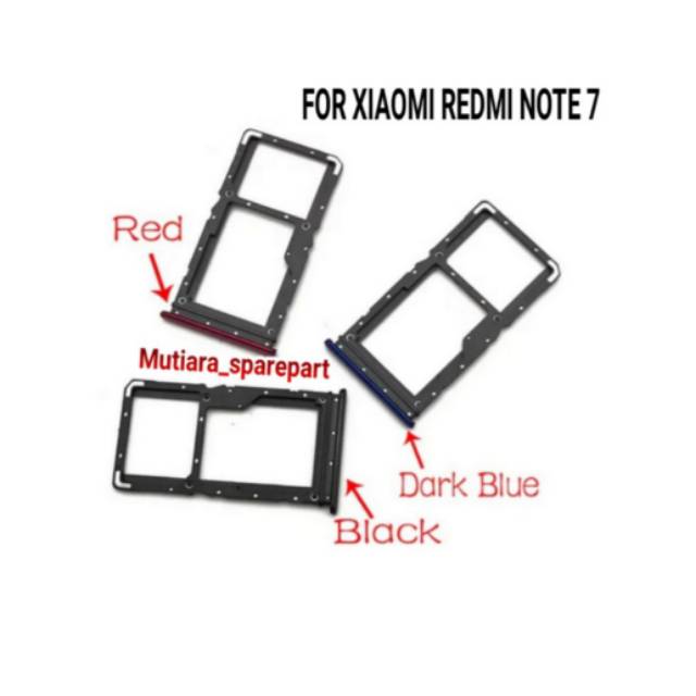 SIMTRAY / SLOT SIM / TEMPAT SIM CARD XIAOMI REDMI NOTE 7