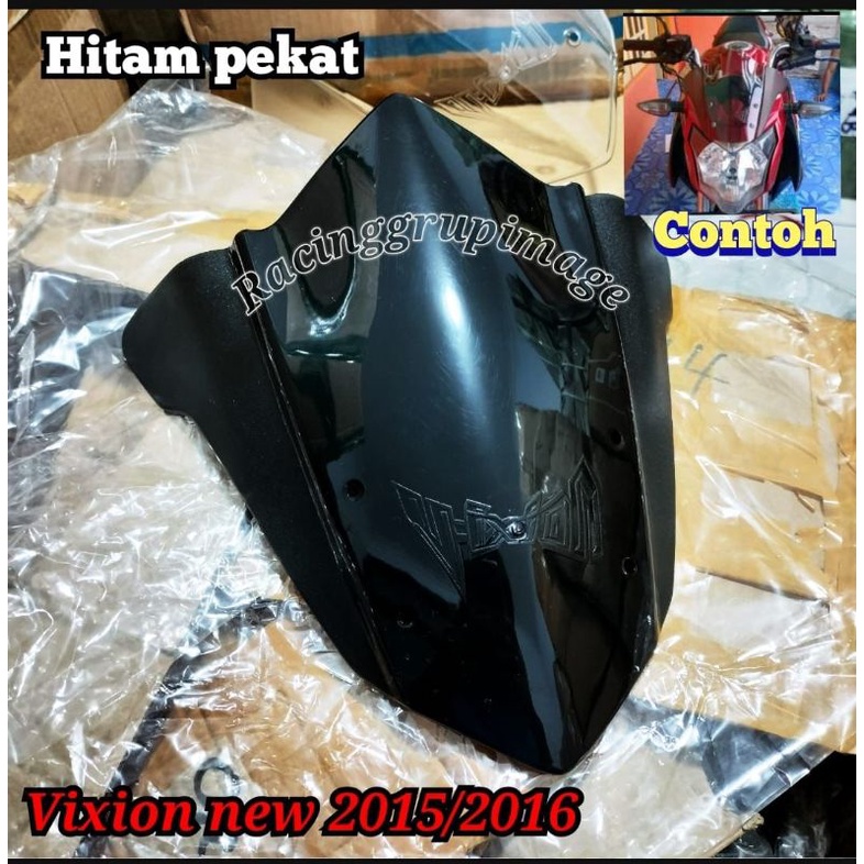 Visor Vixion New NVA 2016 warna hitam pekat