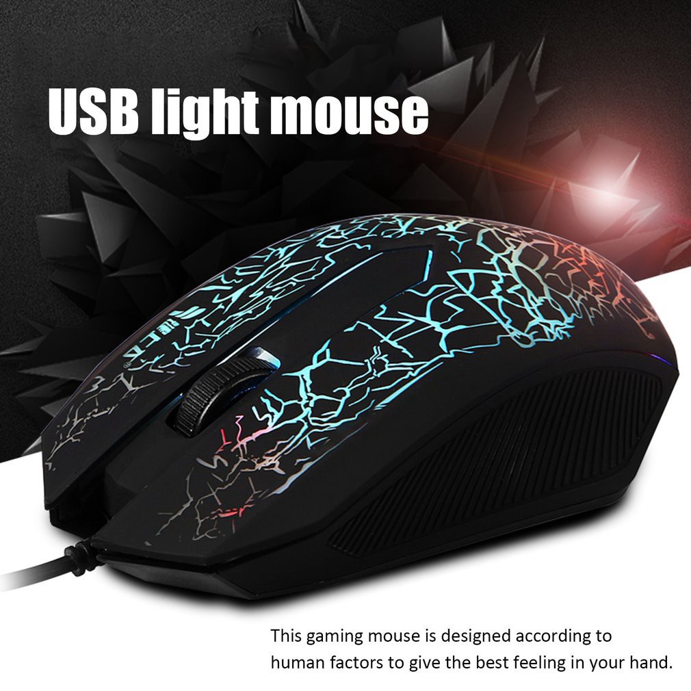 Trend-Mouse Gaming Kabel USB 2400DPI Dengan Lampu LED Warna Warni