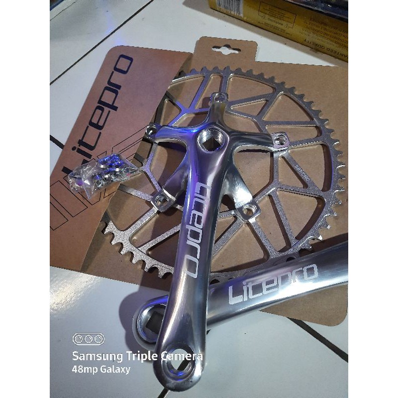 crankset 58t litepro silver