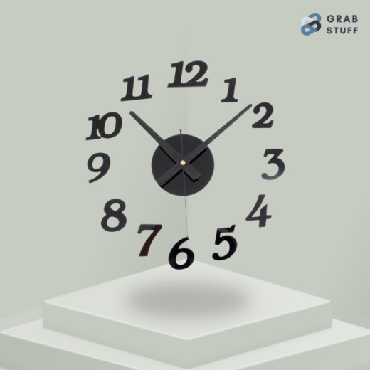 Jam Dinding DIY Giant Wall Clock Quartz 30-50cm / Jam Dinding Aesthetic Dekorasi Dinding Besar Karakter Jam Dinding Tempel Tembok Besar / Jam Dinding Besar DIY Giant Clock Quartz 30-50cm Waterprof Unik Murah Tanpa Suara / Jam Dinding Angka Besar Raksasa