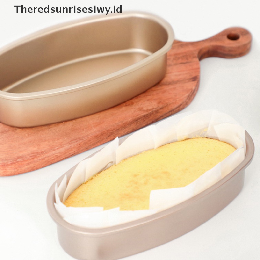 # Alat Rumah Tangga # Loyang Cetakan Kue / Roti / Keju Bentuk Oval Bahan Carbon Steel Ukuran 23CM