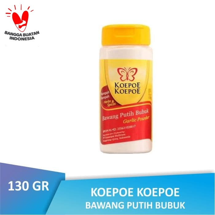 

Promo Spesial [BTL] Koepoe Koepoe Bawang Putih Bubuk 130GR | Garlic Powder Kupu Kupu Spesial