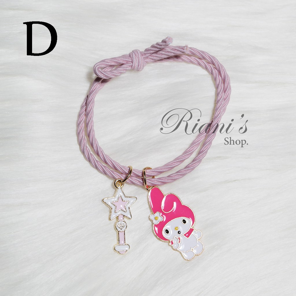 Gelang Tali Korea Import Cantik Unik Lucu Warna Warni Model Wanita Anak Perempuan Tangan Kaki Impor-5