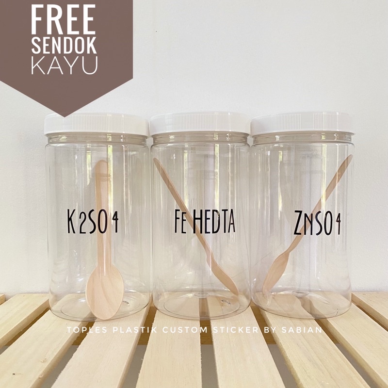 Toples Plastik (+Custom Sticker Tulisan PREORDER)