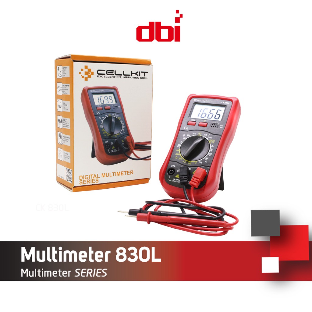 Multimeter - Multitester Digital CELLKIT 830L