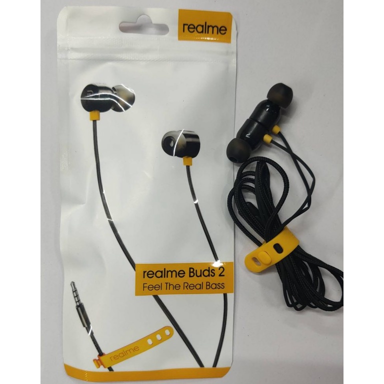 Fashion earphone in ear Oppo Realme Buds 2 3 R50 Handfree Pure Bass headset Pack Plastik