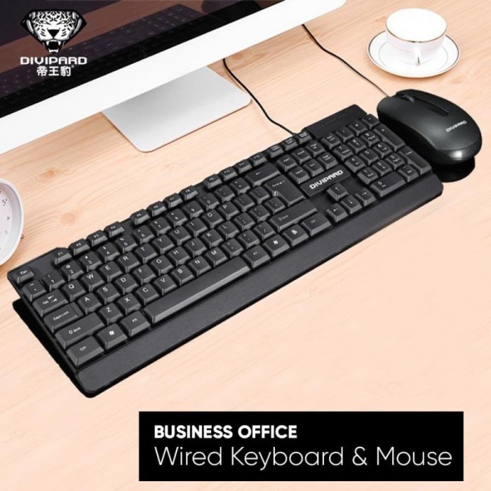 Divipard Keyboard Mouse usb Combo Keyboard dan Mouse USB MK310