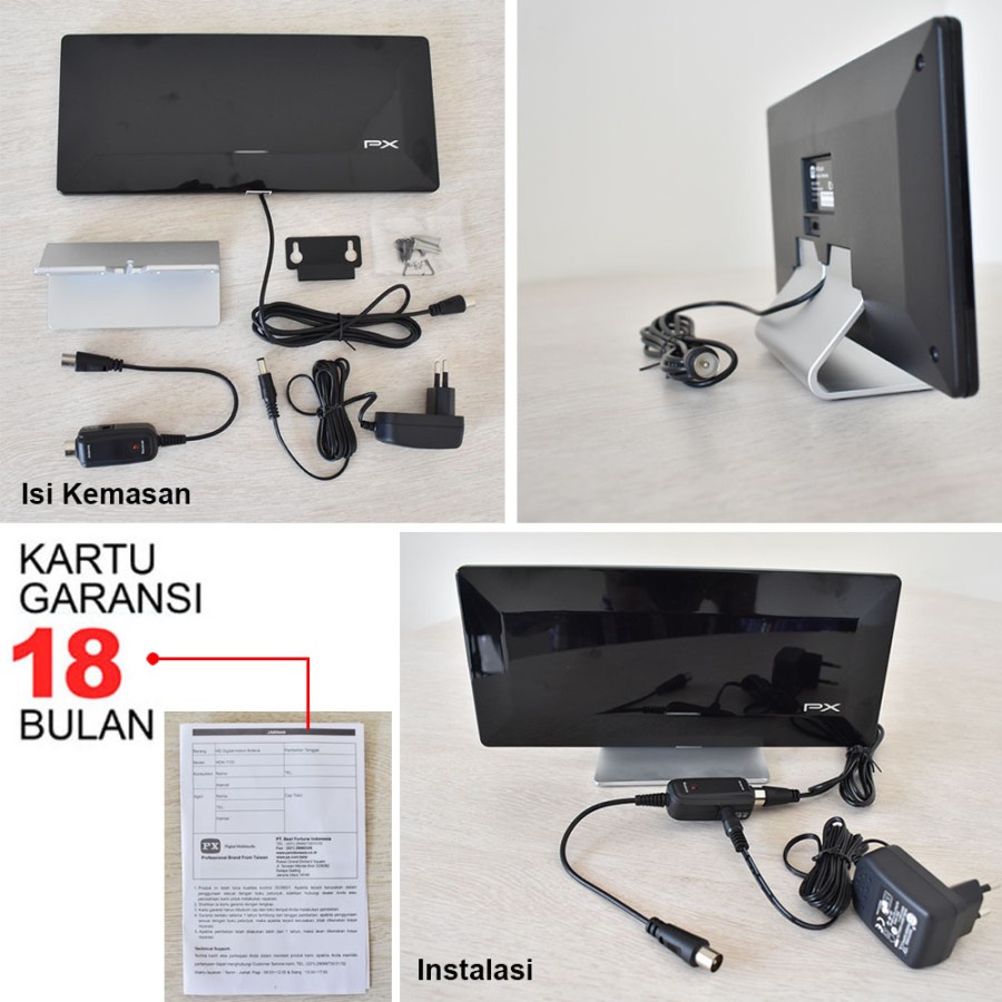 PX HDA-1100 Antena TV Indoor Digital dan Analog - Garansi Resmi PX