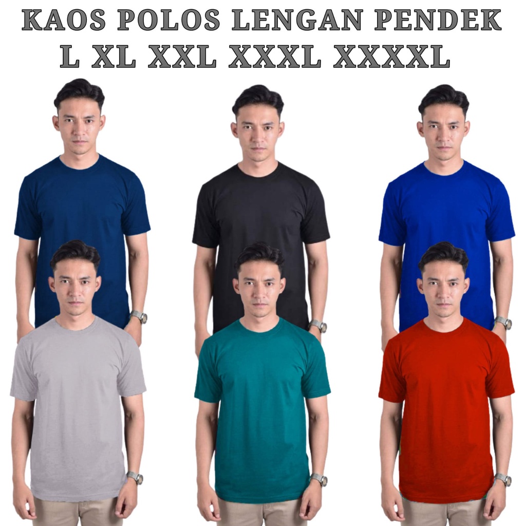 SIZE L.XL KAOS OBLONG POLOS MURAH / KAOS PRIA / BAJU PRIA / BAJU POLOS / KOAS POLOS