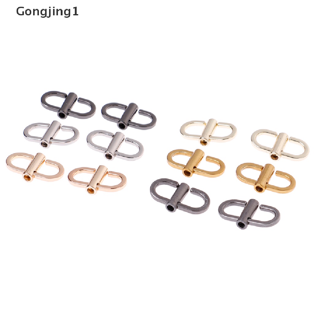 Gongjing1 1 Pasang Strap Rantai Metal Adjustable Aksesoris Tas Bahu Wanita