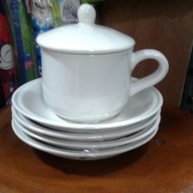 Cangkir/Cangkir Keramik/Cangkir Keramik Plus Tutup Nikura/Cangkir Keramik Vintage/Kado Pernikahan/So