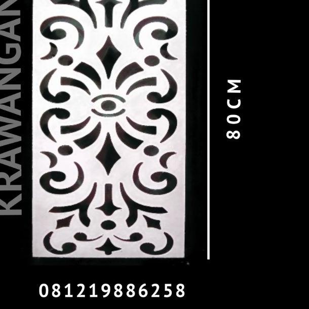 KRAWANGAN PVC BOARD / ORNAMEN PVC BOARD 40X80CM TEBAL 5MM