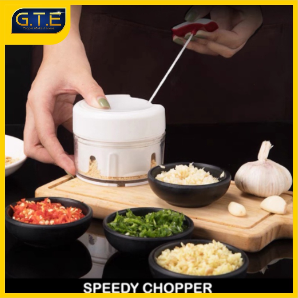 GTE | Mini Food Chopper / Blender Tangan Mini / Speedy blender tangan / Blender Tarik Mini