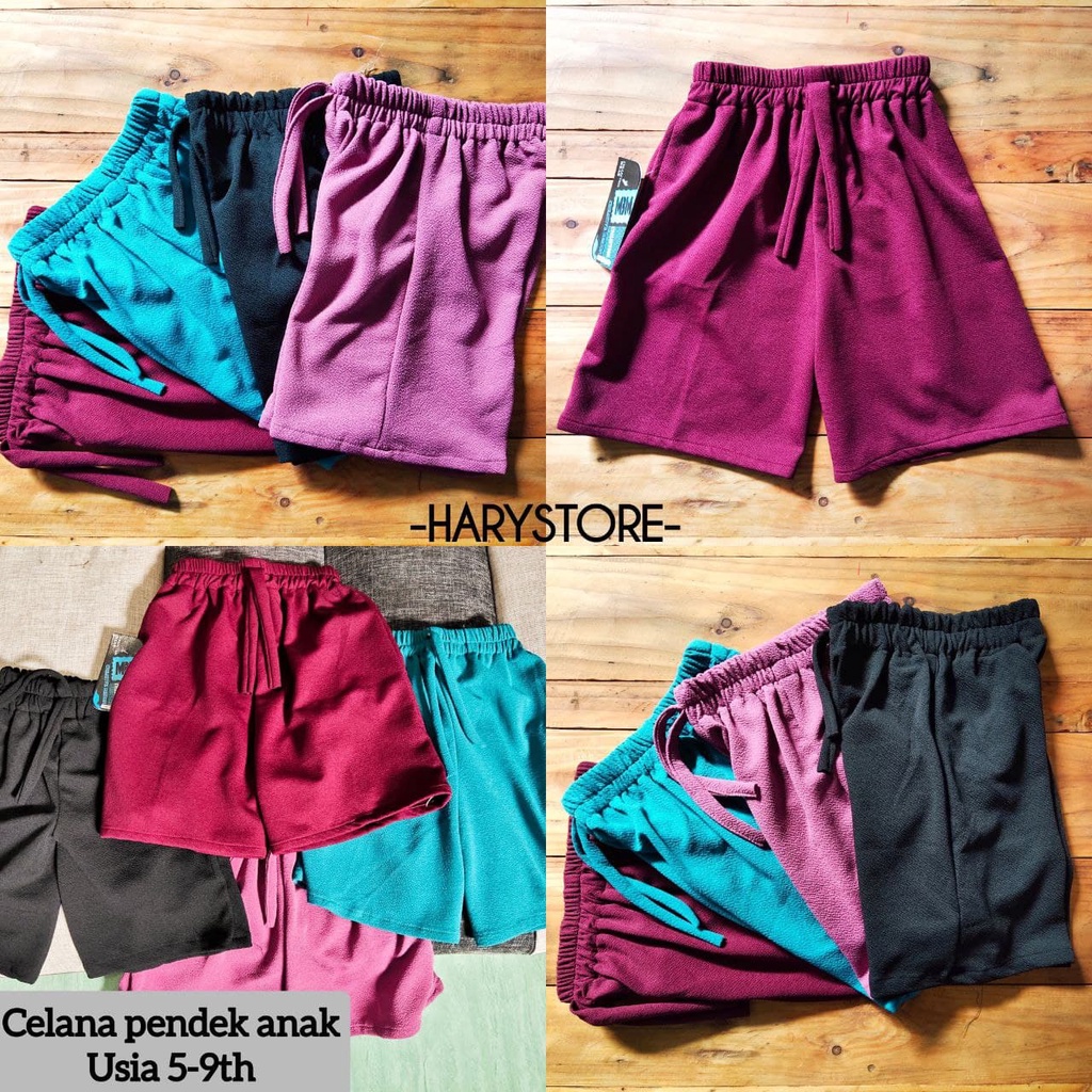 Celana pendek kolor hotpants anak cewek 5-7th perempuan santai murah