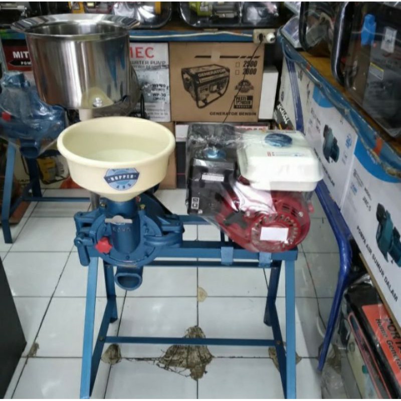 Mesin Giling Tahu / Tempe 6" + Engine GX 160