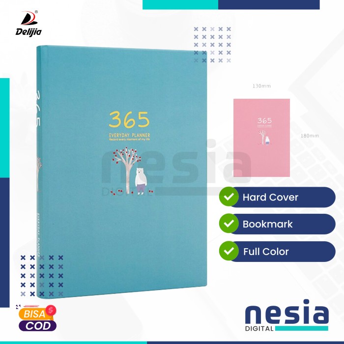 

[RESTOCK] Buku Planner Catatan Notebook dan Jurnal Harian Hardcover - Biru Muda