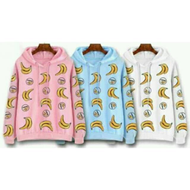 Hoodie Banana Warna Warni
