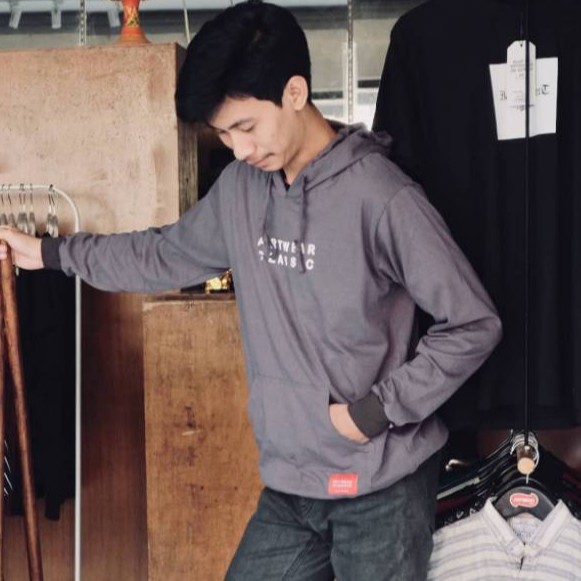 Hoodie Cowok Distro Artwear Classic Jaket Cowok Hoodie ARTHODGREY01 Hoodie Pria Polos