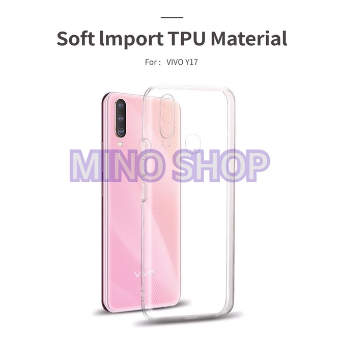 SOFTCASE TRANSPARAN VIVO Y17 2019 Y15 2019 Y12 2019 PREMIUM CLEAR SOFT CASE