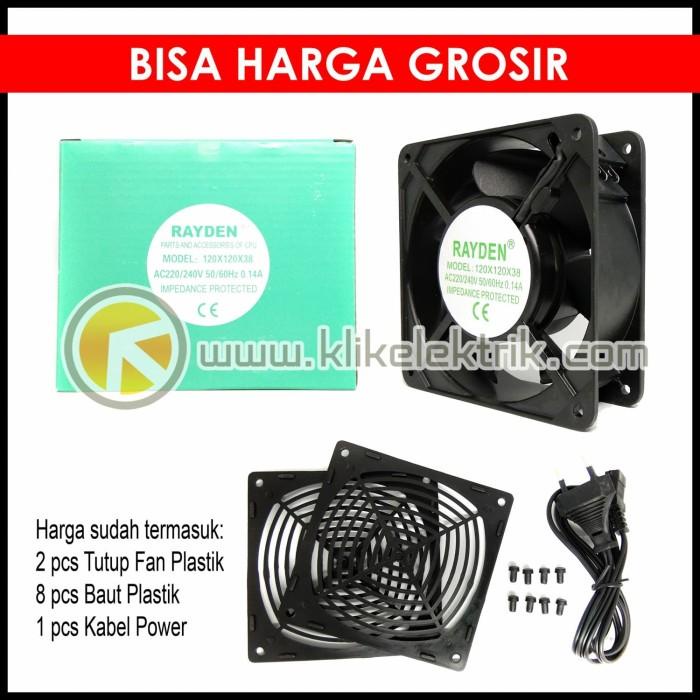 Kipas Komputer Cooling Fan Rayden Pendingin Panel Blower AC 220V 12CM