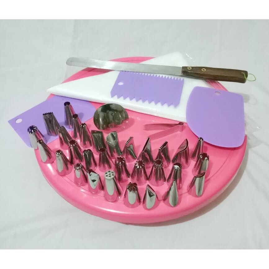 CETAKAN PREMIUM PERALATAN MENGHIAS KUE TART BIRTHDAY CAKE WEDDING CAKE CUPCAKES SET