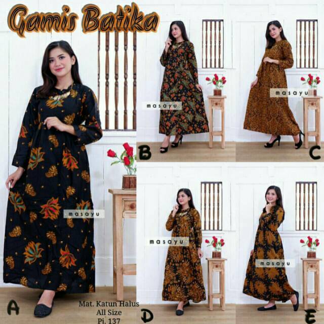 Batik gamis masayu batika