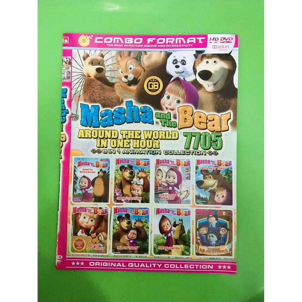 KASET PROMOO DVD FILM KARTUN KOLEKSI FILM MASHA AND THE BEAR