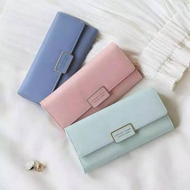 EV - 6016 Dompet Panjang Wanita  Korea Tipis Dompet Wanita Impor