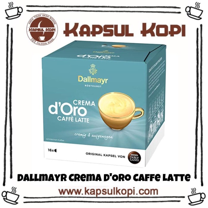 

Kopi - Dallmayr Crema D'Oro Caffe Latte Kapsulkopi Nescafe Dolce Gusto Import